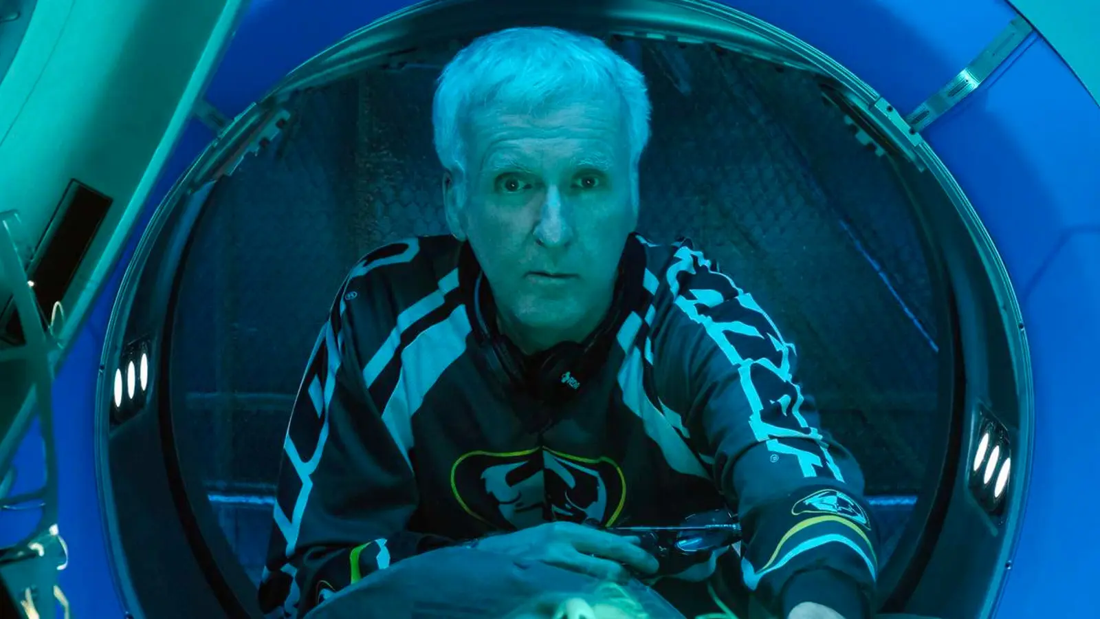 James Cameron on the set of Avatar: The Way of Water