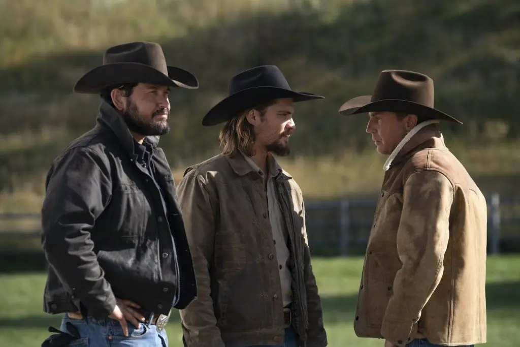 Rip, Kayce, and John in Yellowstone