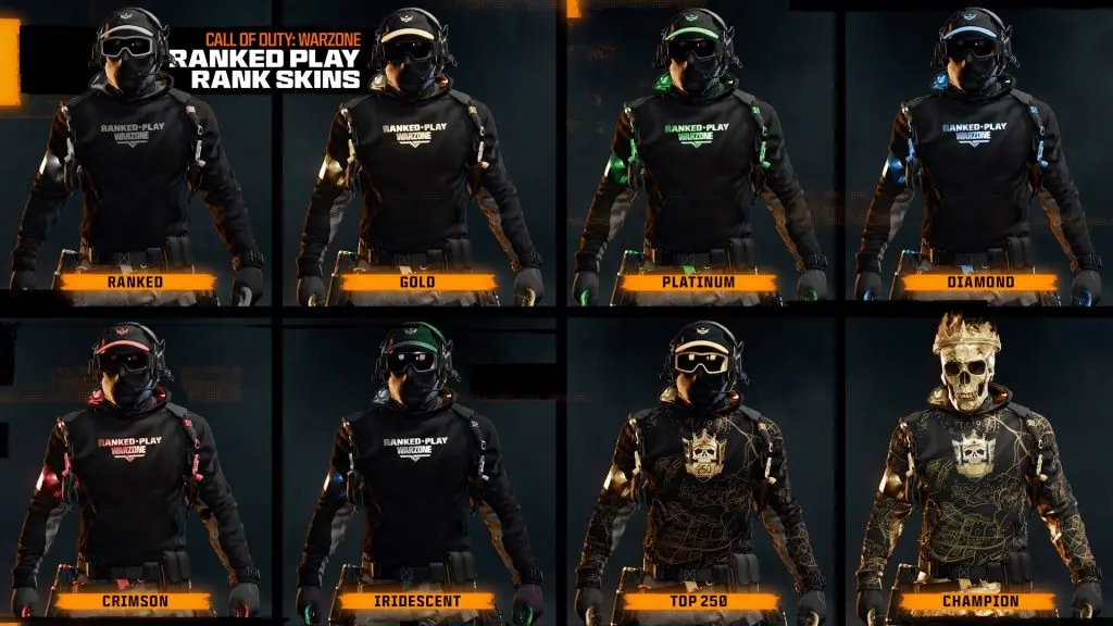 BO6 Ranked Play skin rewards