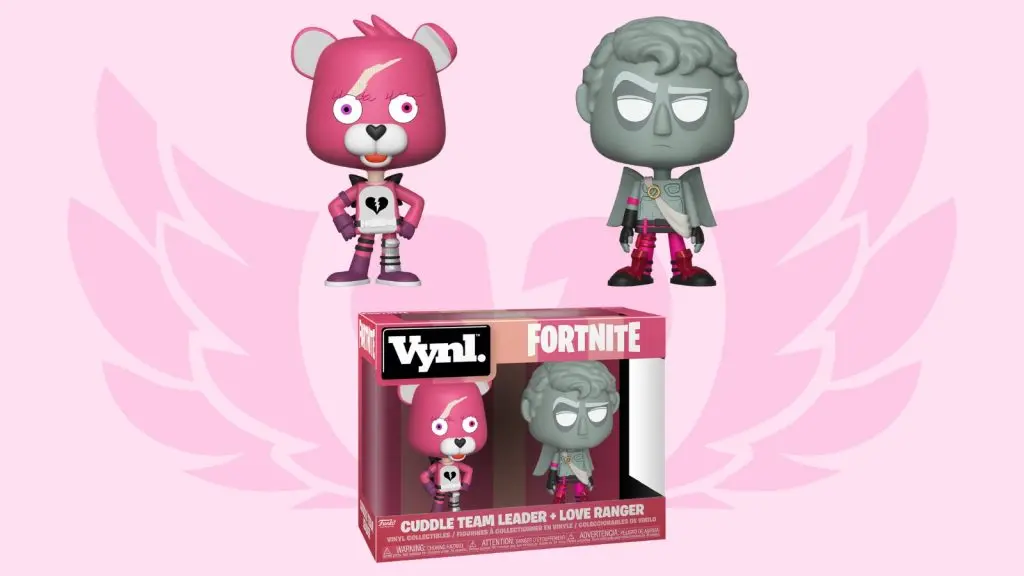 Fortnite Cuddle Team Leader and Love Ranger figurines