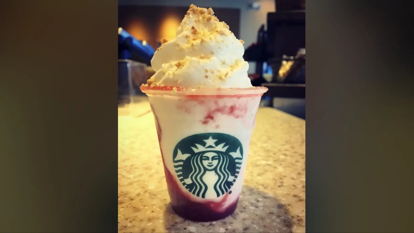 Strawberry cheesecake Frappuccino