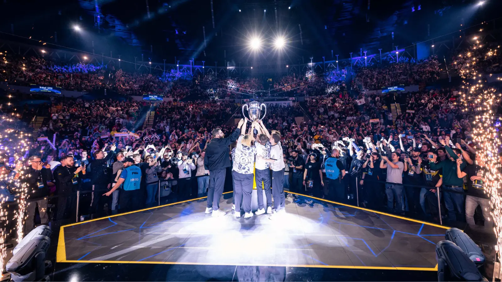 Team Spirit lifts the 2024 IEM Katowice trophy