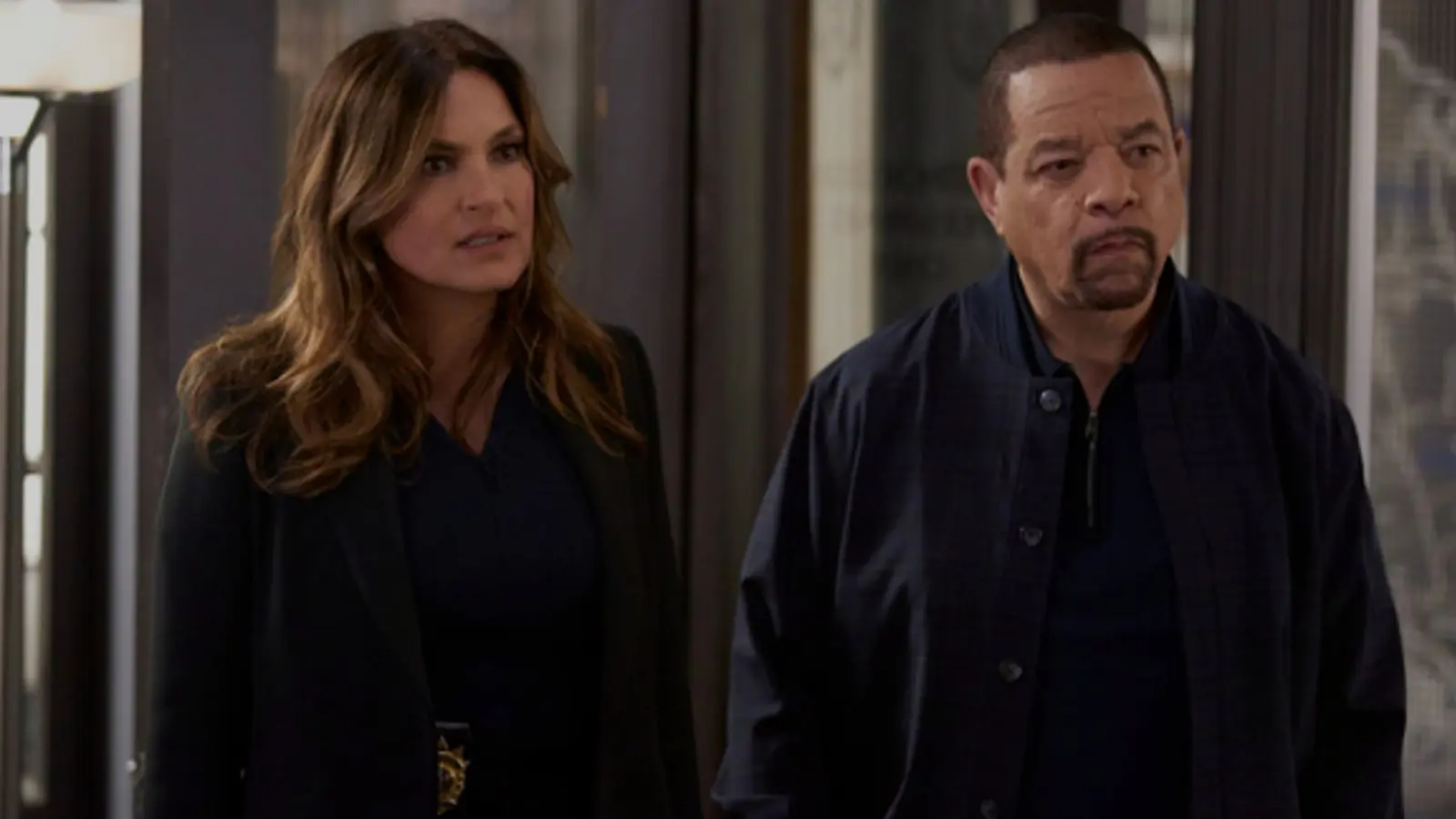 Mariska Hargitay and Ice-T in Law & Order: SVU