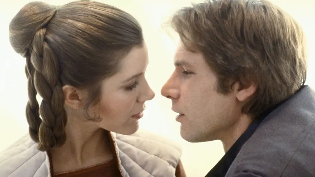 Han Solo and Princess Leia in Star Wars