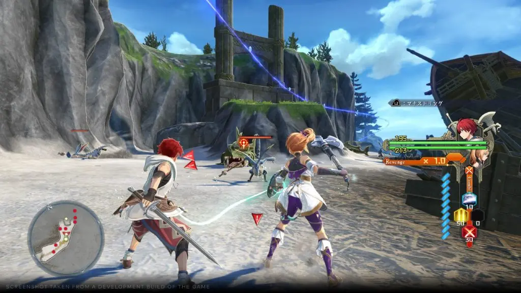 An image of Ys X: Nordics gameplay.