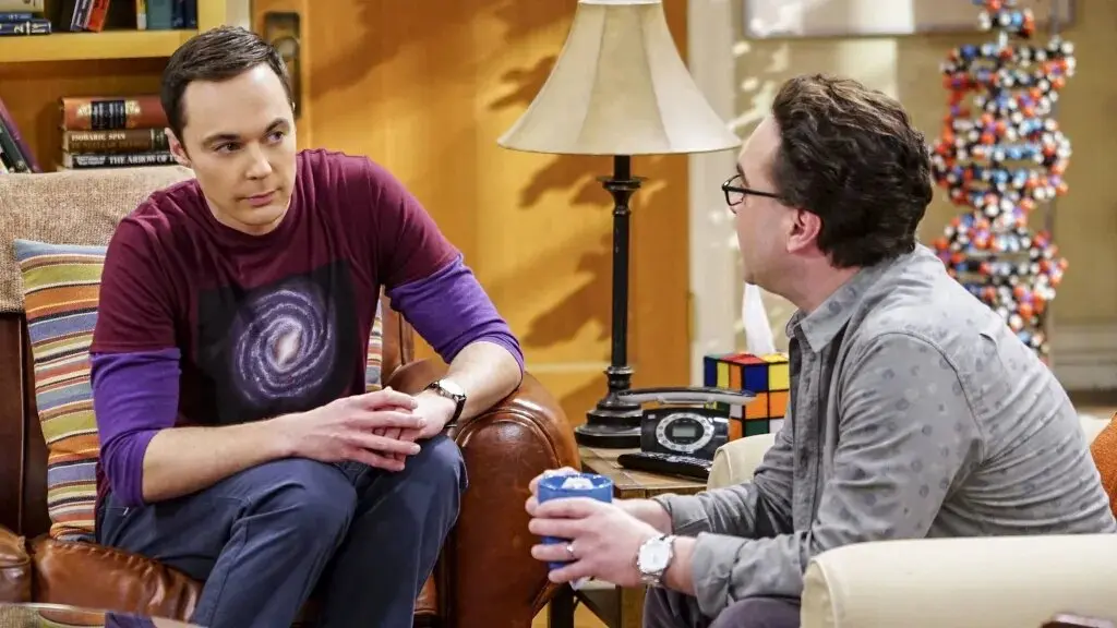 Sheldon and Leonard in The Big Bang Theory