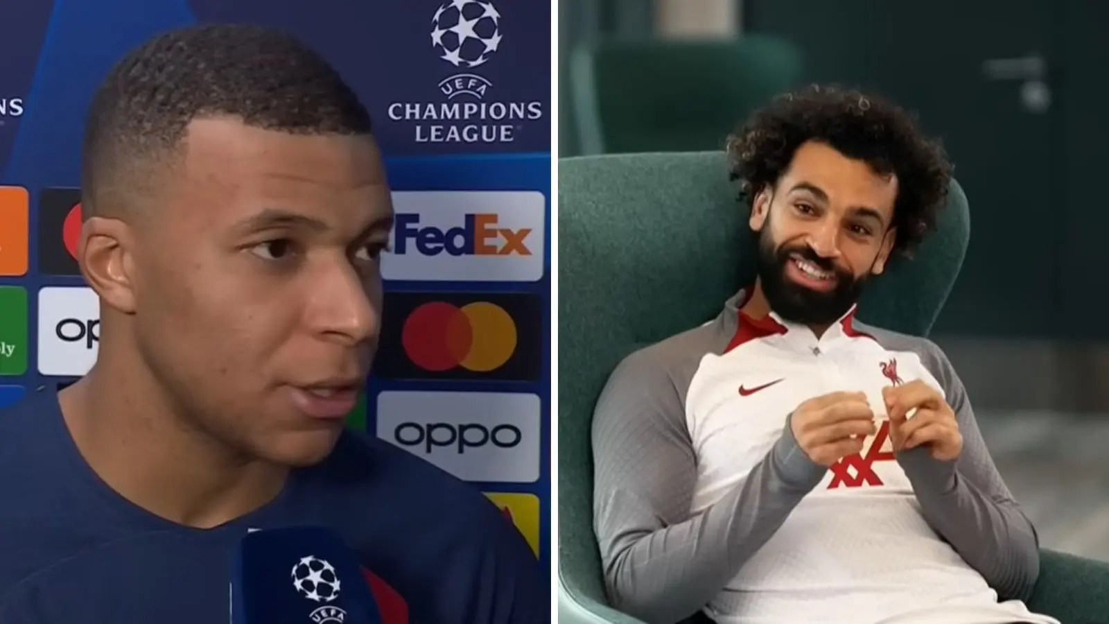 Kylian Mbappe and Mo Salah