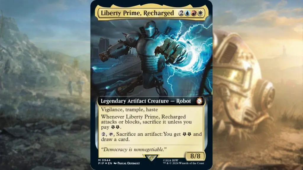 MTG Fallout Liberty Prime mech