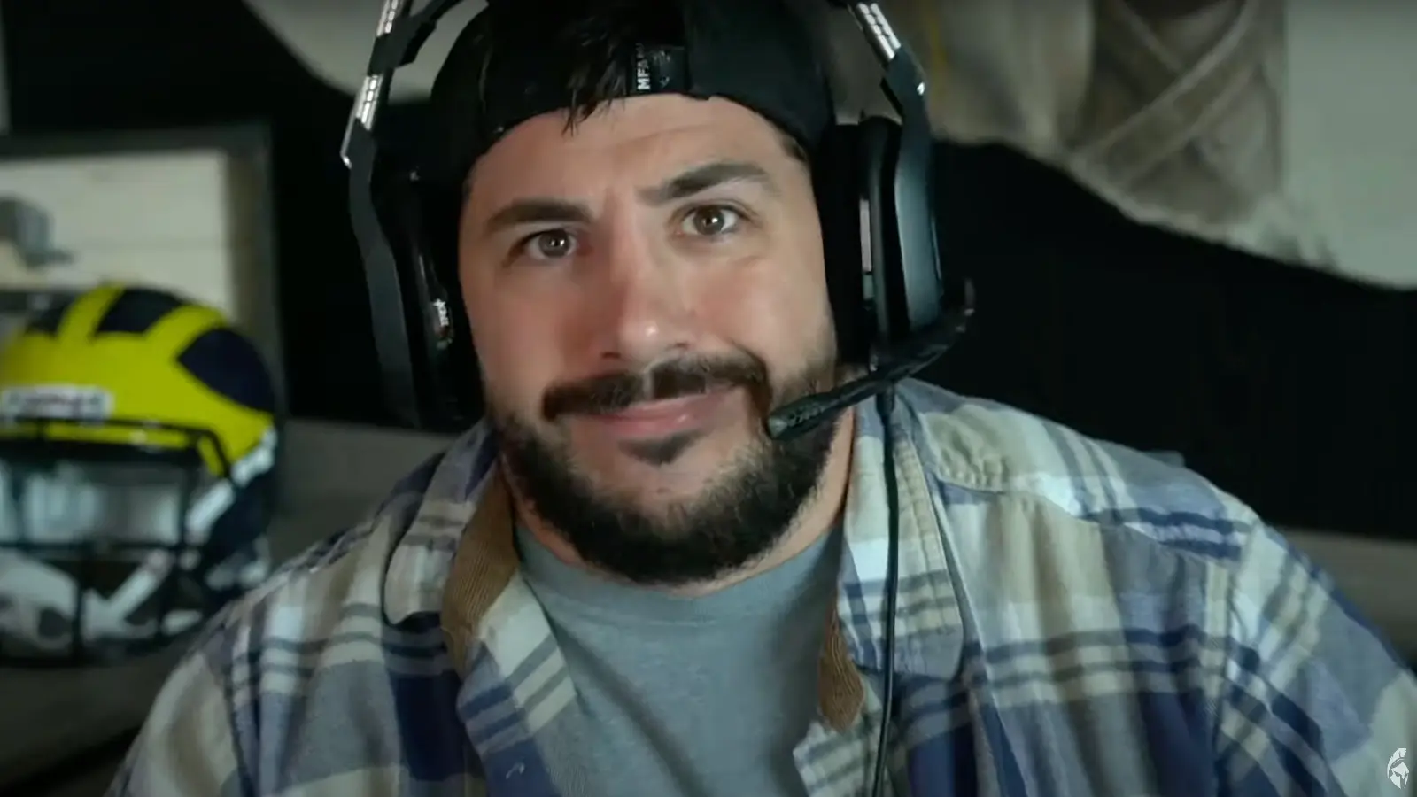 nickmercs smiling at stream camera