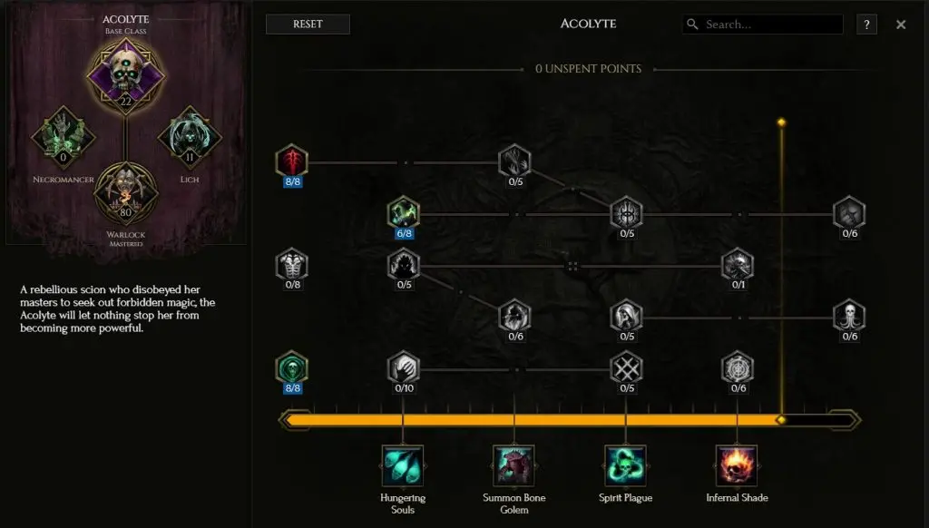 The Passive Warlock tree build