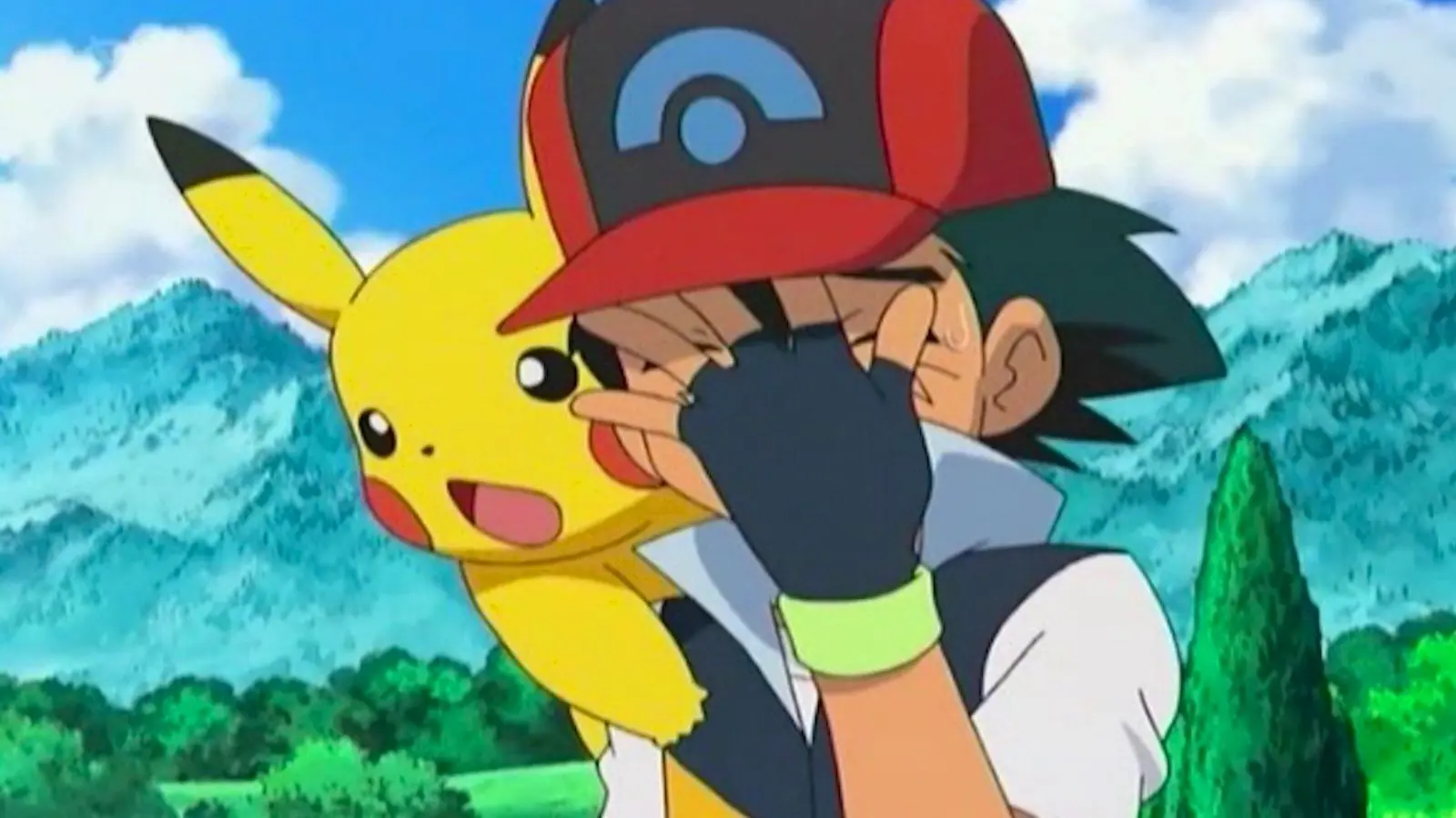 Pokemon's Ash Ketchum being dissapointed.