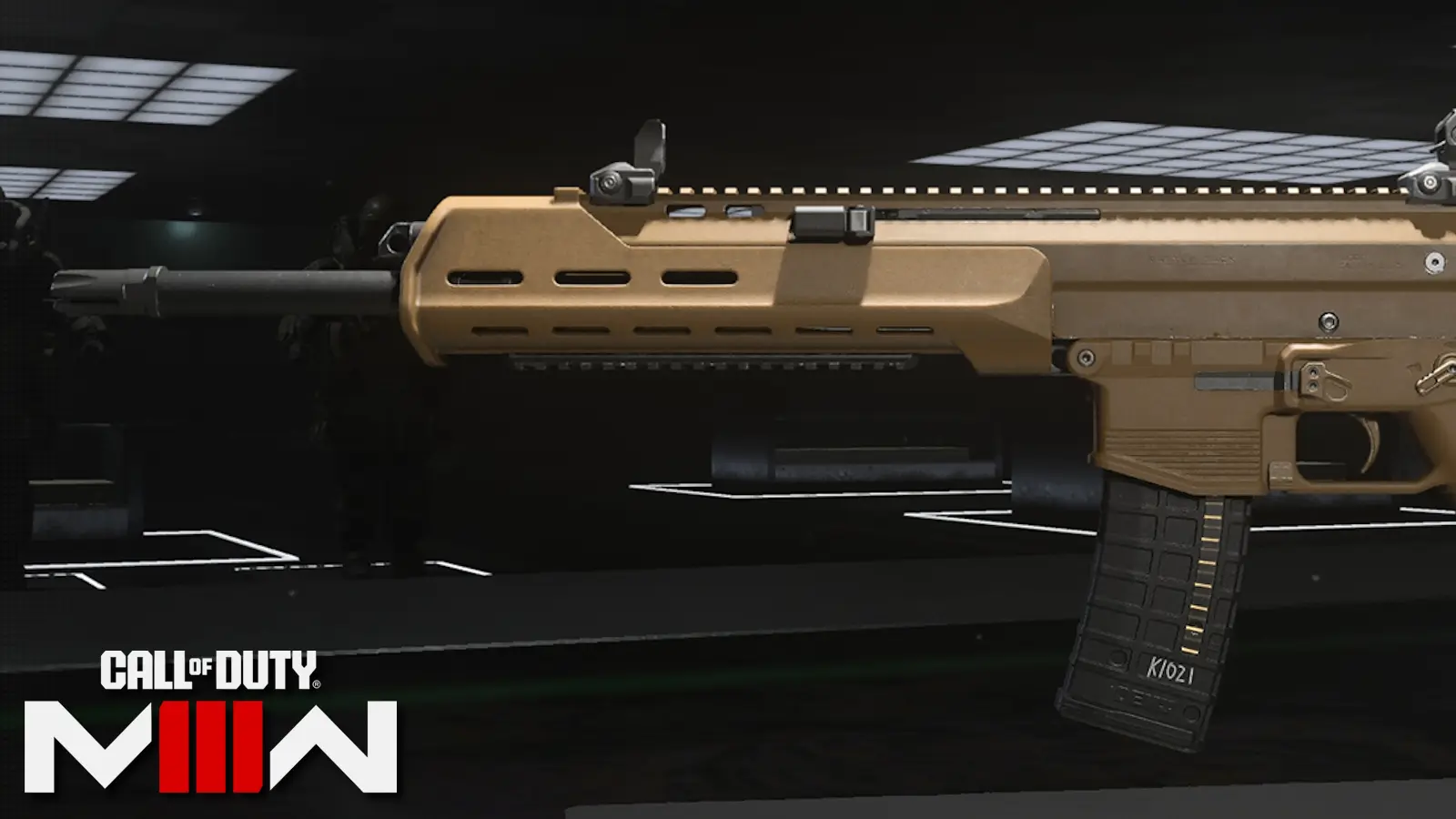 The MCW assault rifle in Modern Warfare 3.