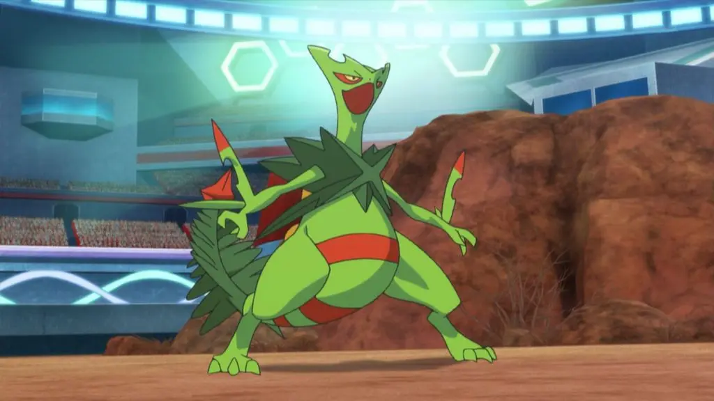 mega sceptile anime