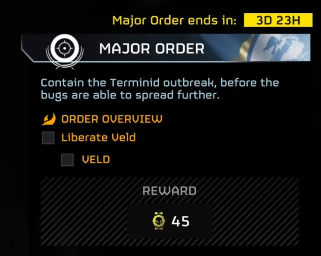 Helldivers 2 Major Order