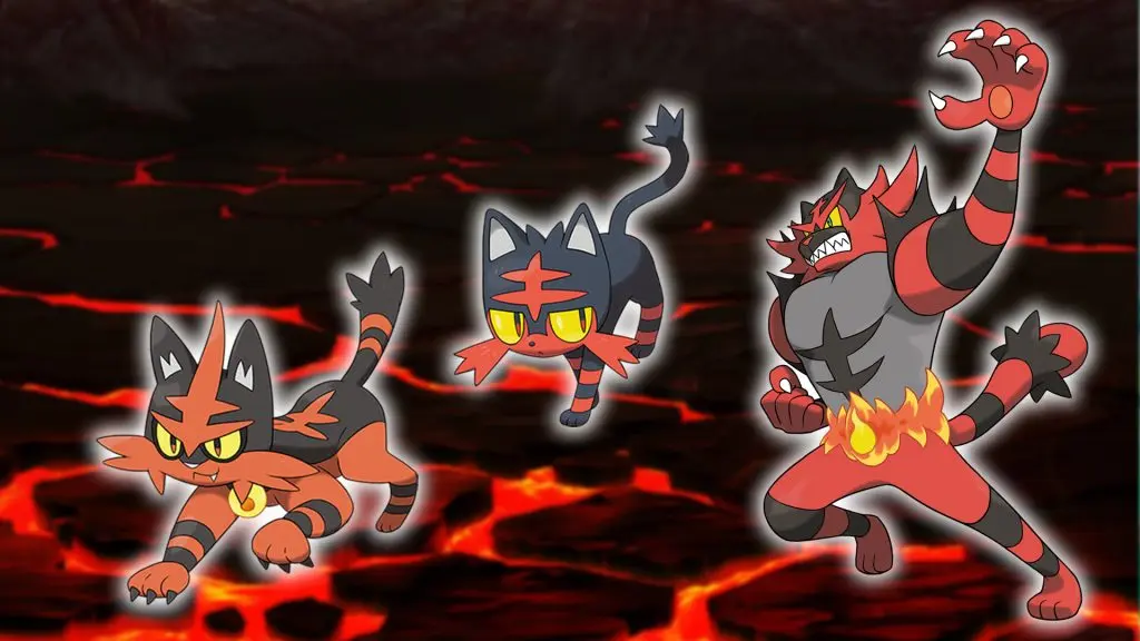 litten torracat incineroar pokemon