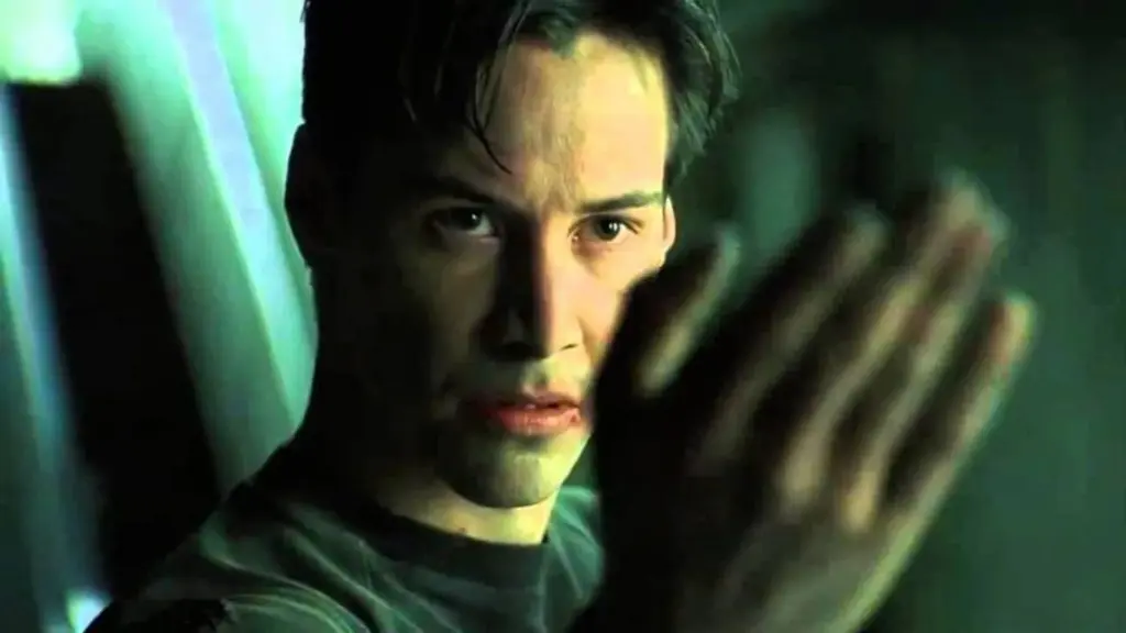 Keanu Reeves as Neo in The Matrix