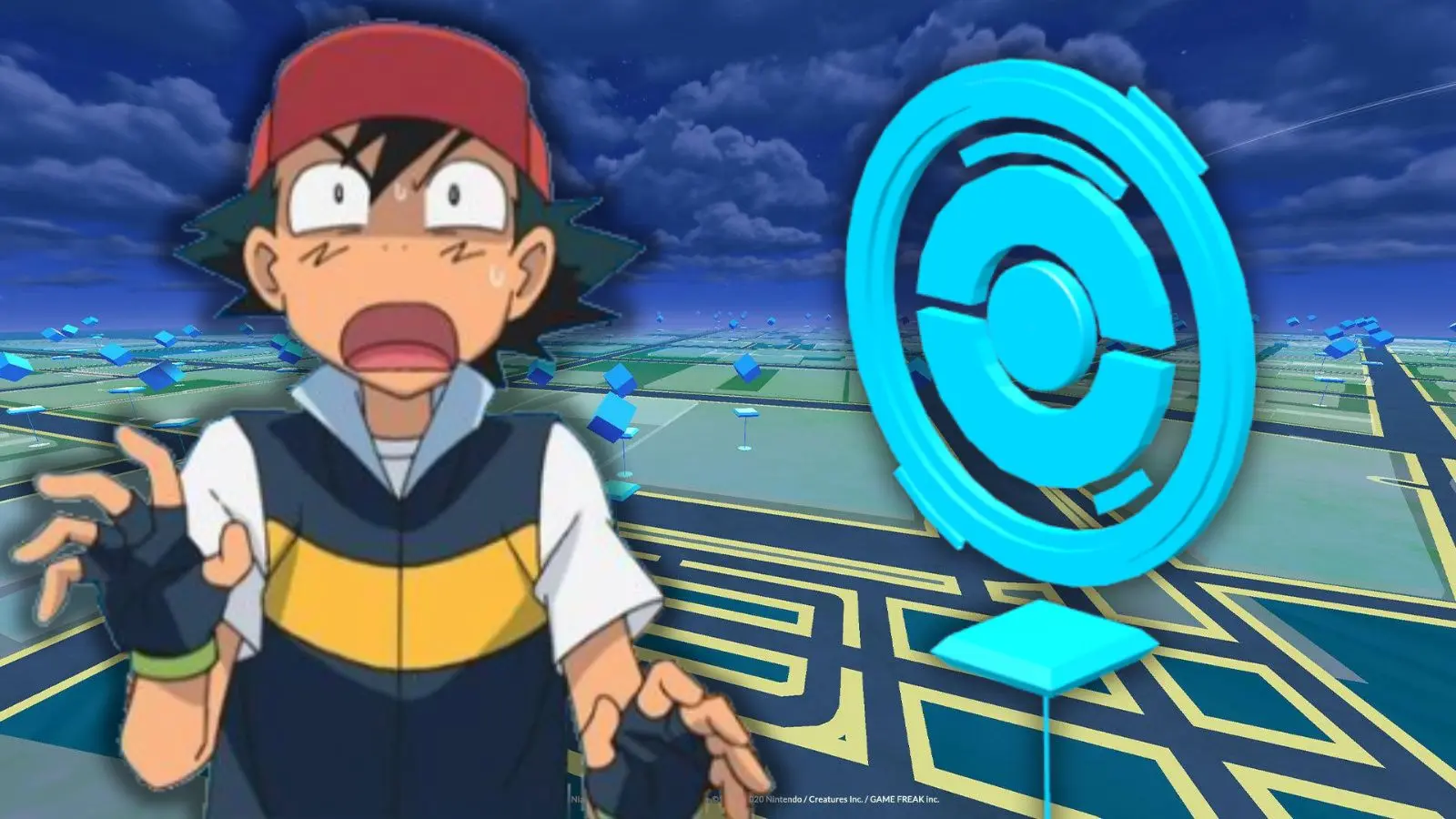 pokemon go scared ash pokestop