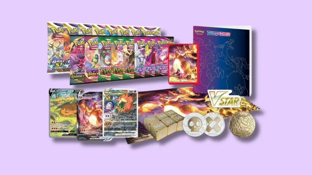 Charizard UPC contents.