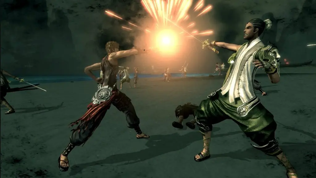 Two characters clash in Blade & Soul