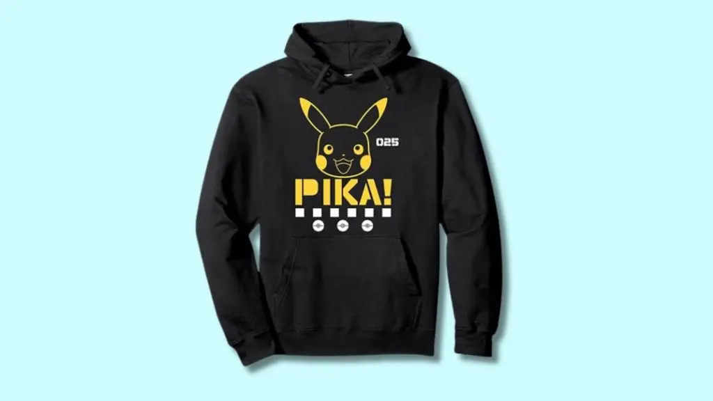 Pikachu hoodie.