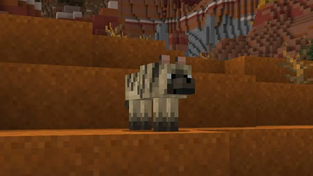 minecraft Striped wolf