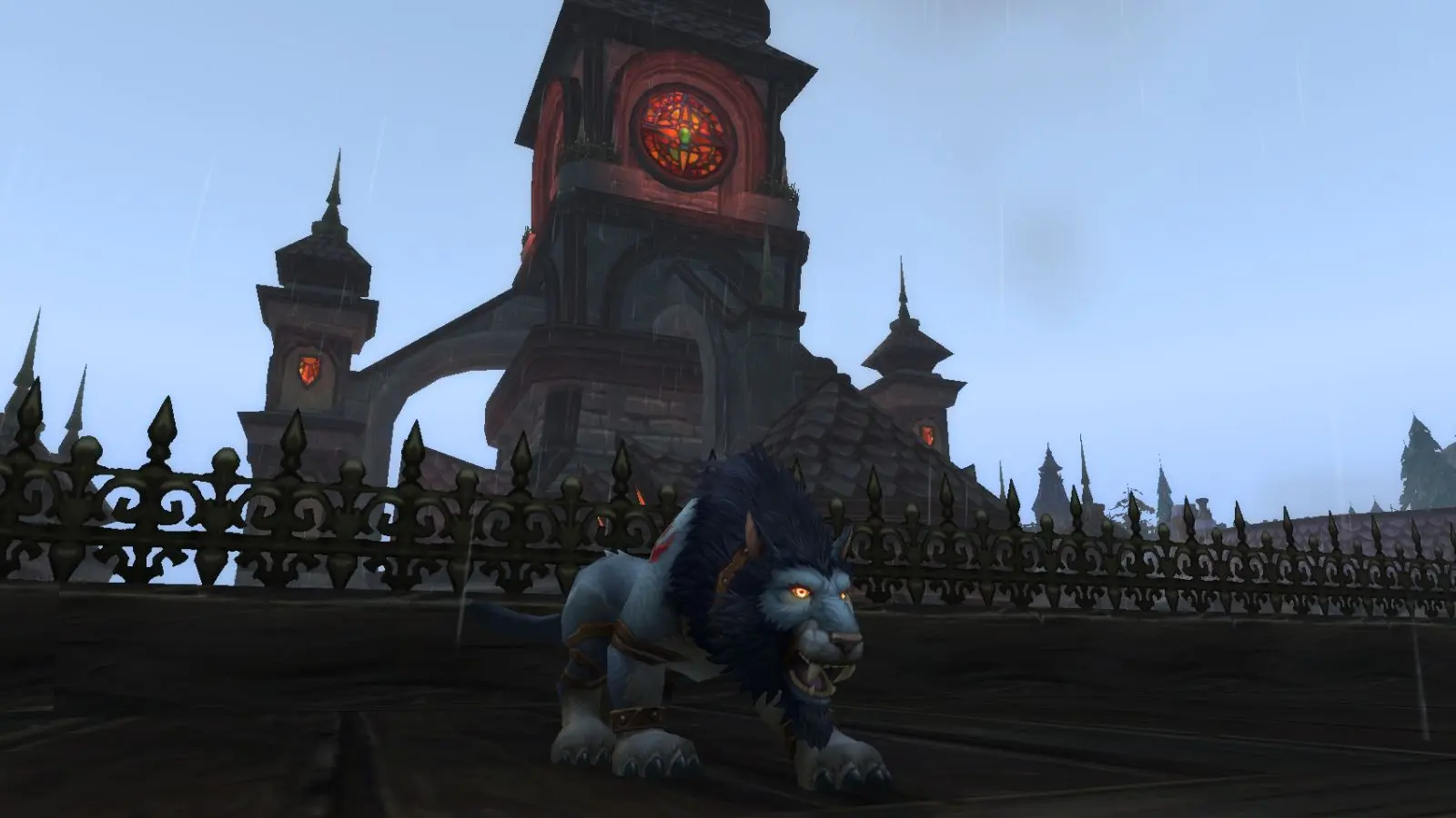 Worgen in Cat Form Druid in World of Warcraft Gilneas.