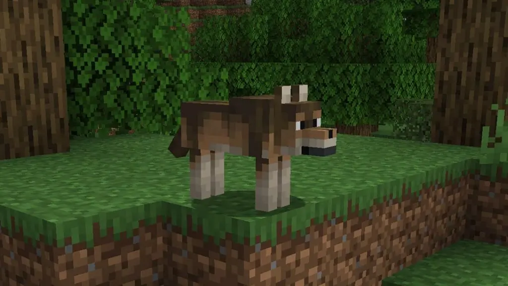 Minecraft woods wolf