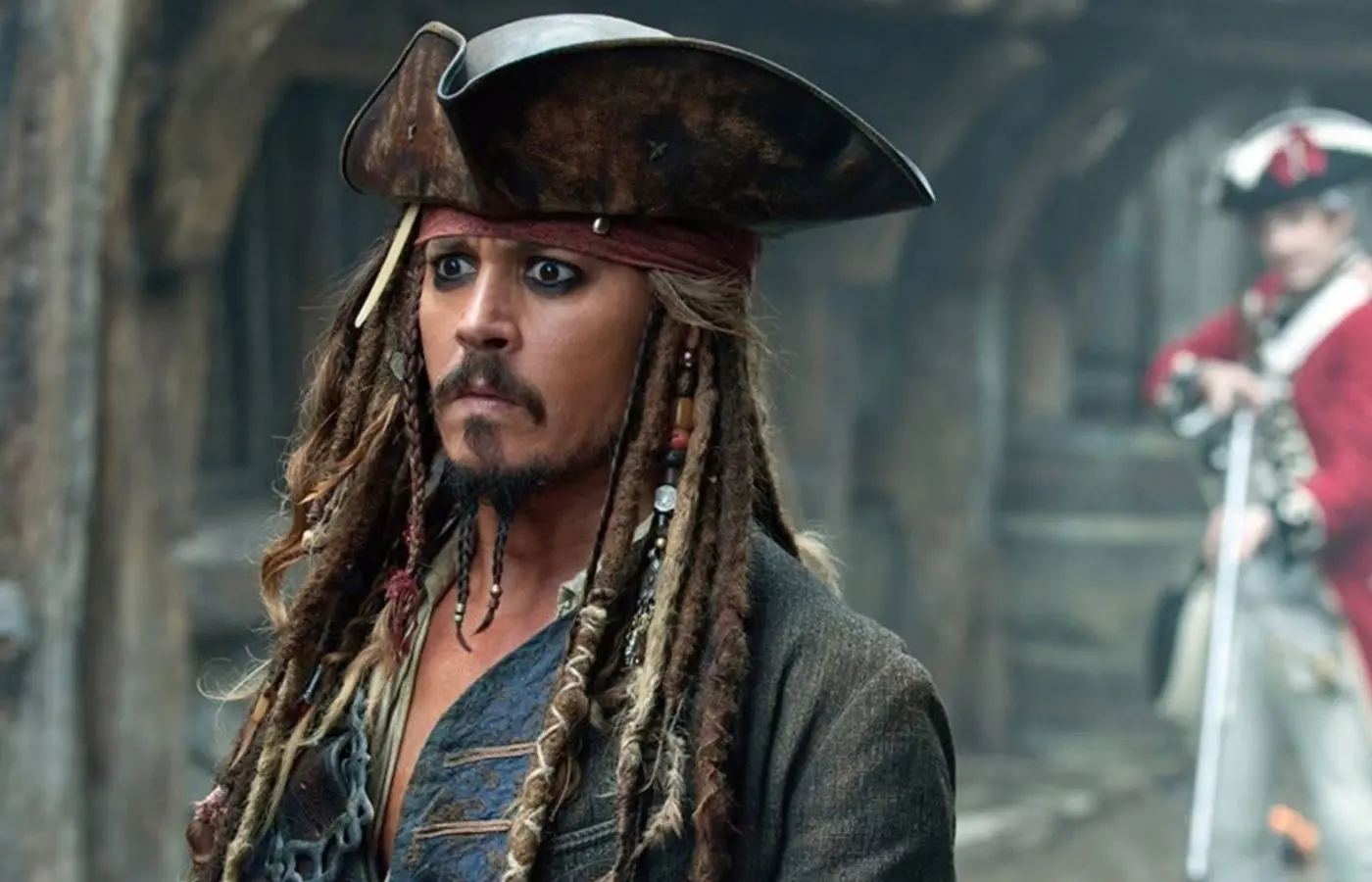 Johnny Depp in Pirates of the Carribean