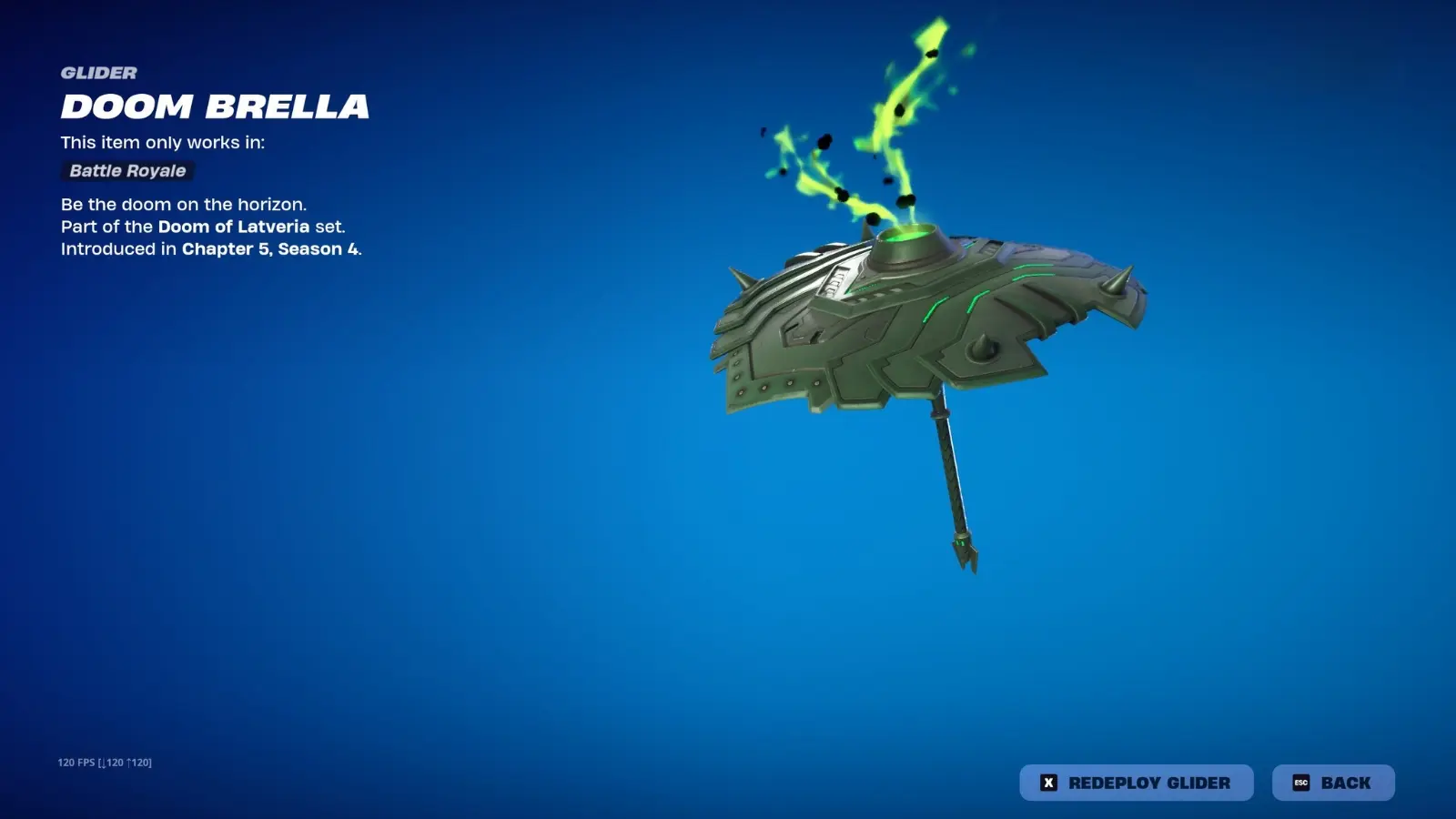 Fortnite Chapter 5 Season 4 Victory Umbrella