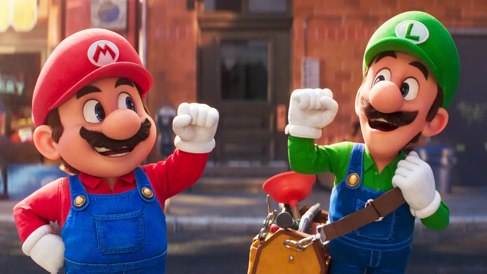 Mario and Luigi in Super Mario Bros movie