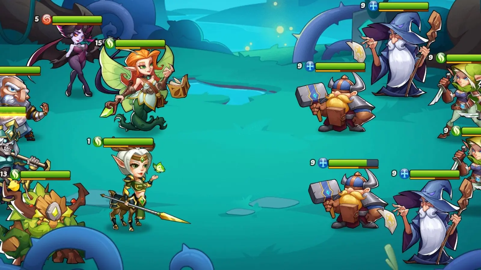 Battle in Idle Heroes