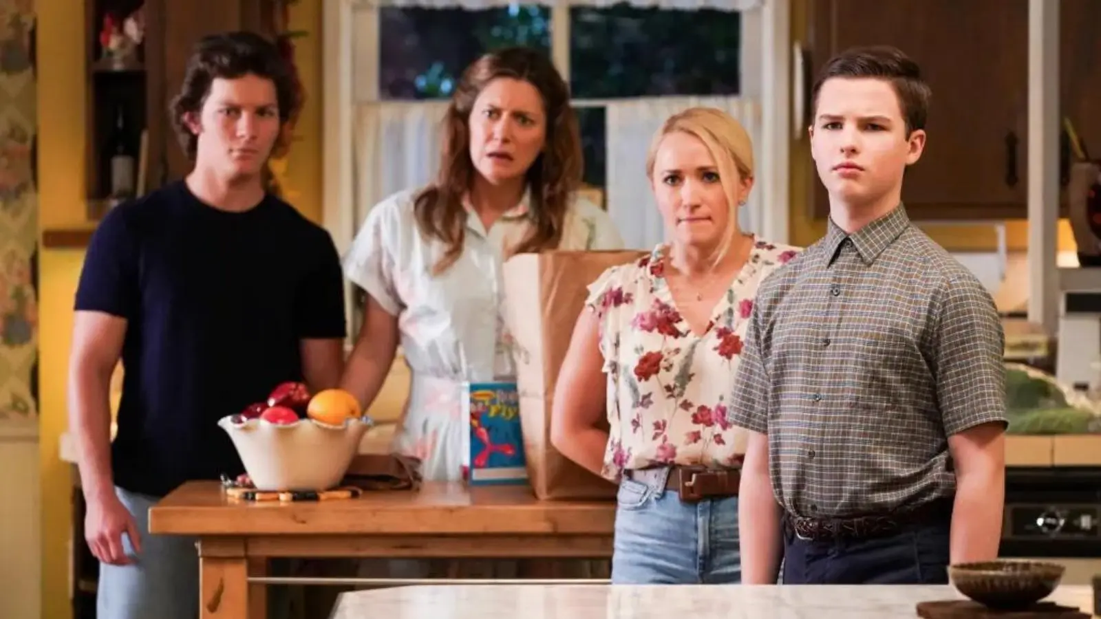 The Cooper family in Young Sheldon