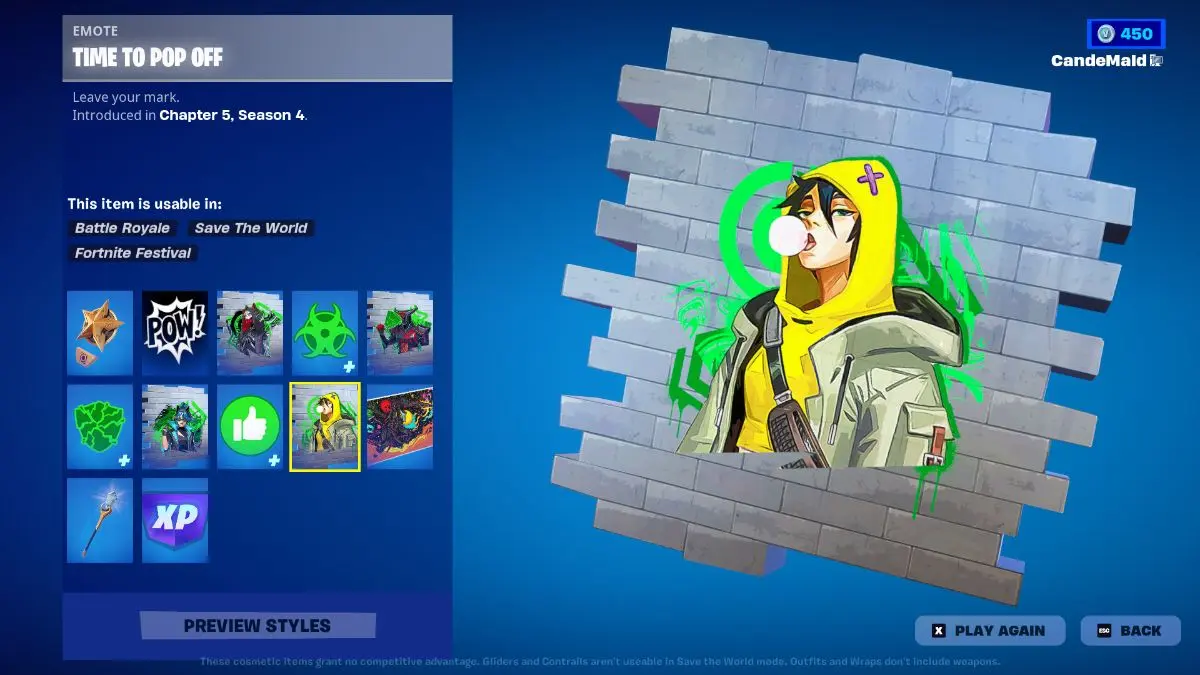 The screen with rewards for completing the Fortnite Ranked quests in Chapter 5 Season 4