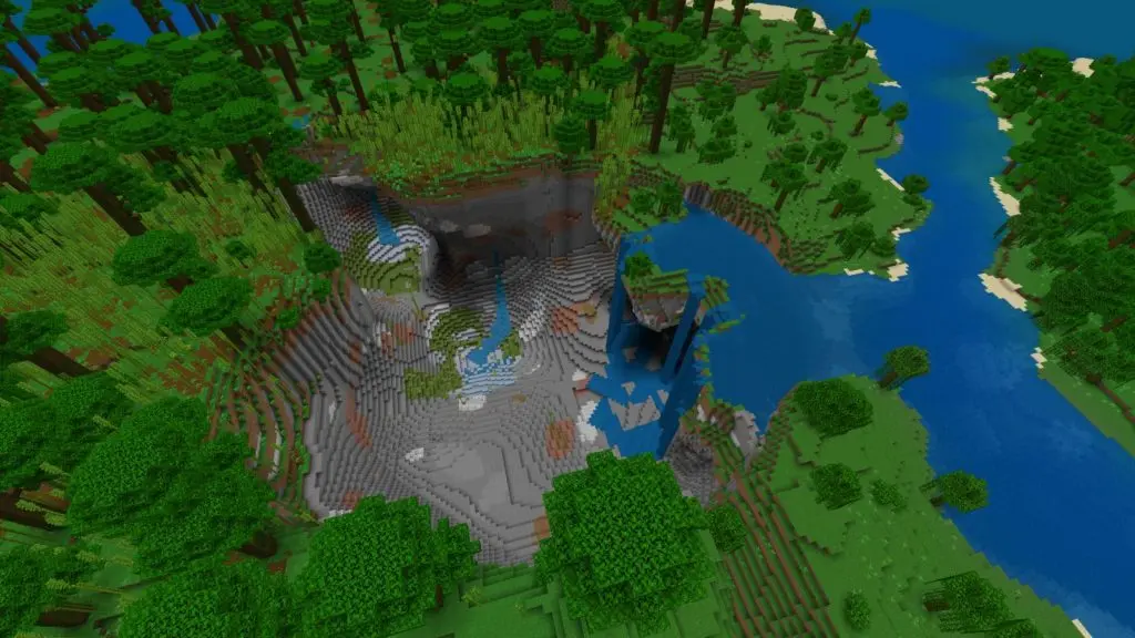 Minecraft Sinkhole seed