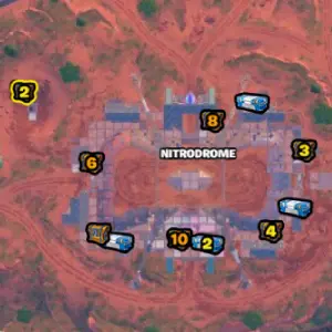 Nitrodome Fortnite chest locations.