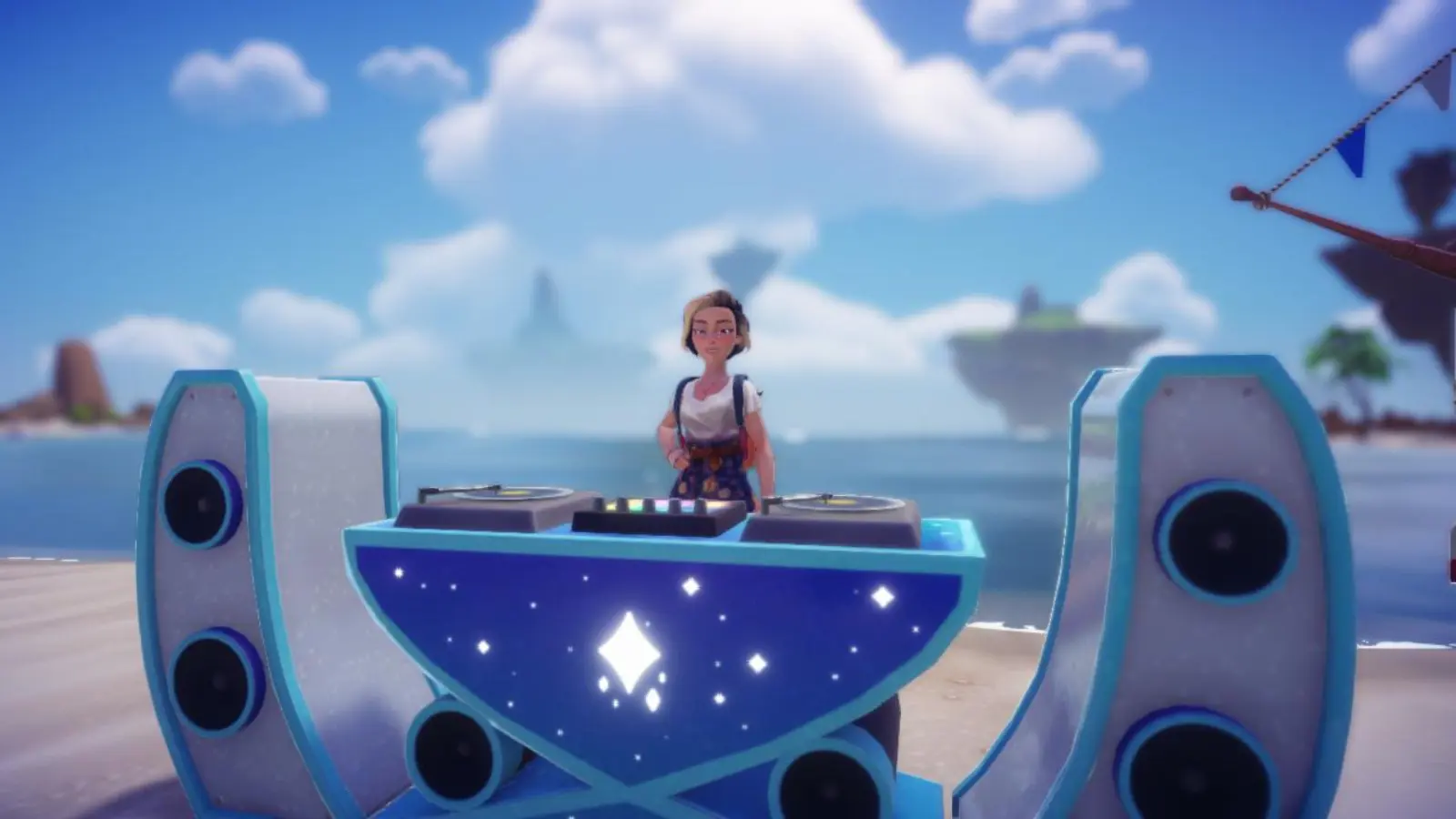 Stellar Blue DJ Booth in Dreamlight Valley