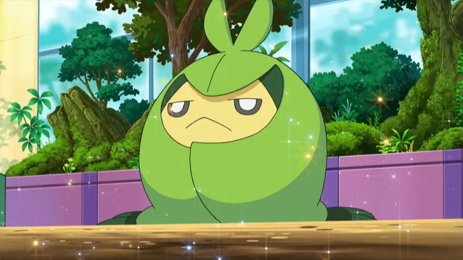 Ash's Swadloon in the Pokemon anime