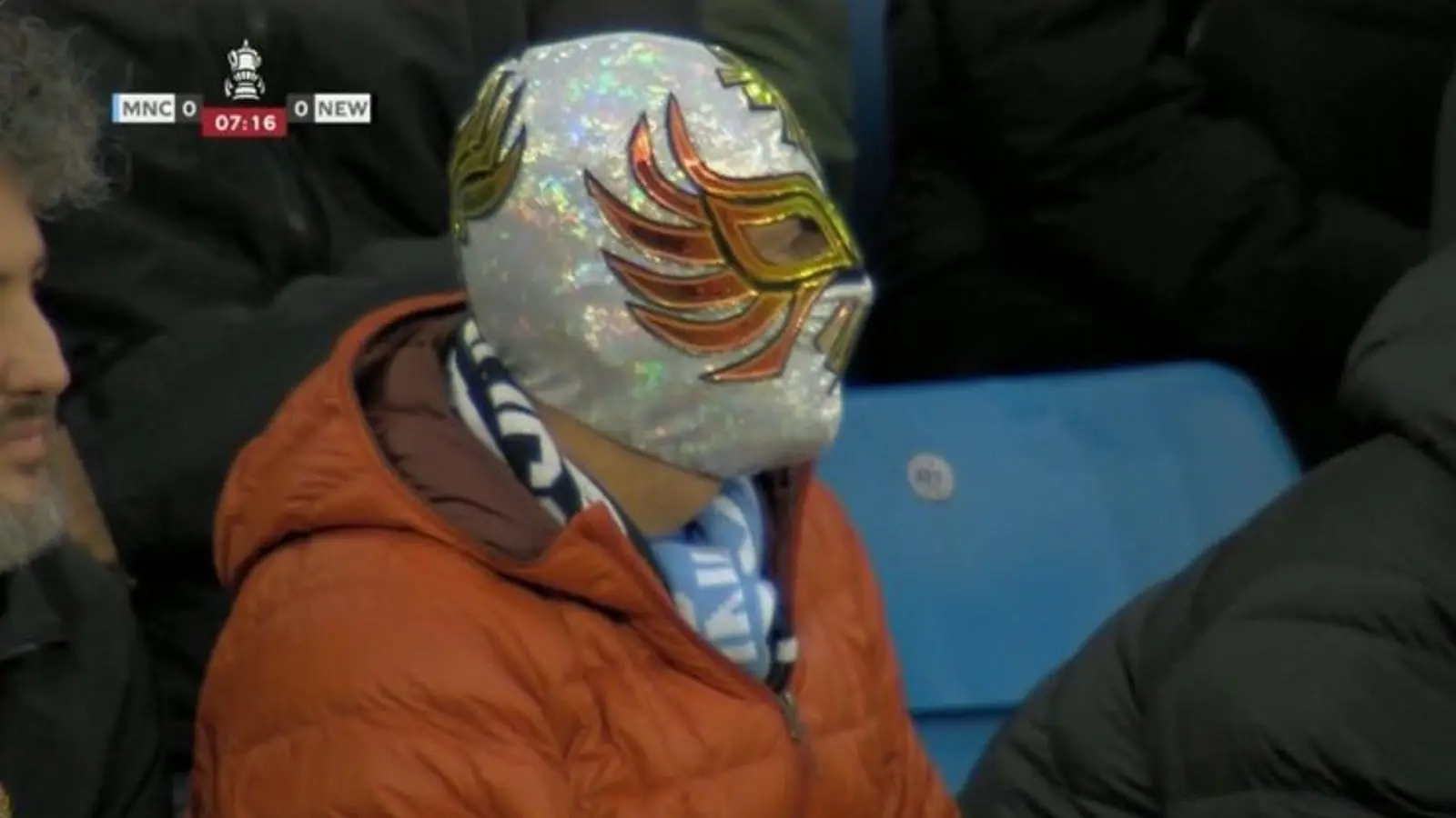 A Man City fan was mistaken for WWE legend Rey Mysterio