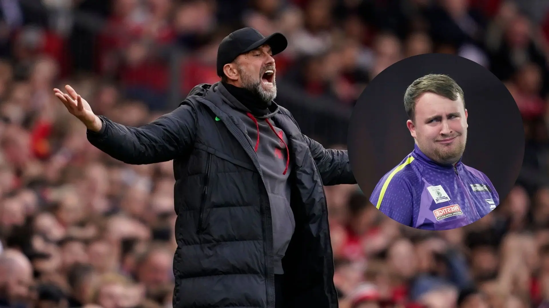 Luke Littler and Jurgen Klopp