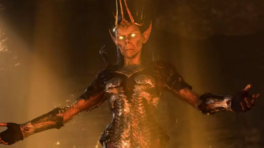 A screenshot featuring Vlaakith in Baldur's Gate 3.