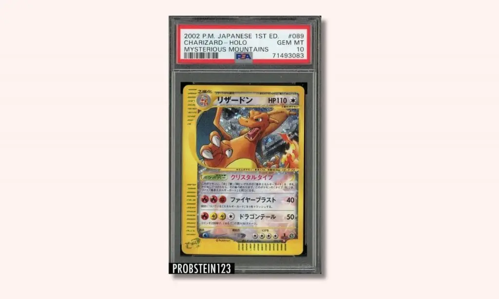 Mysterious Mountains Charizard Pokemon card.