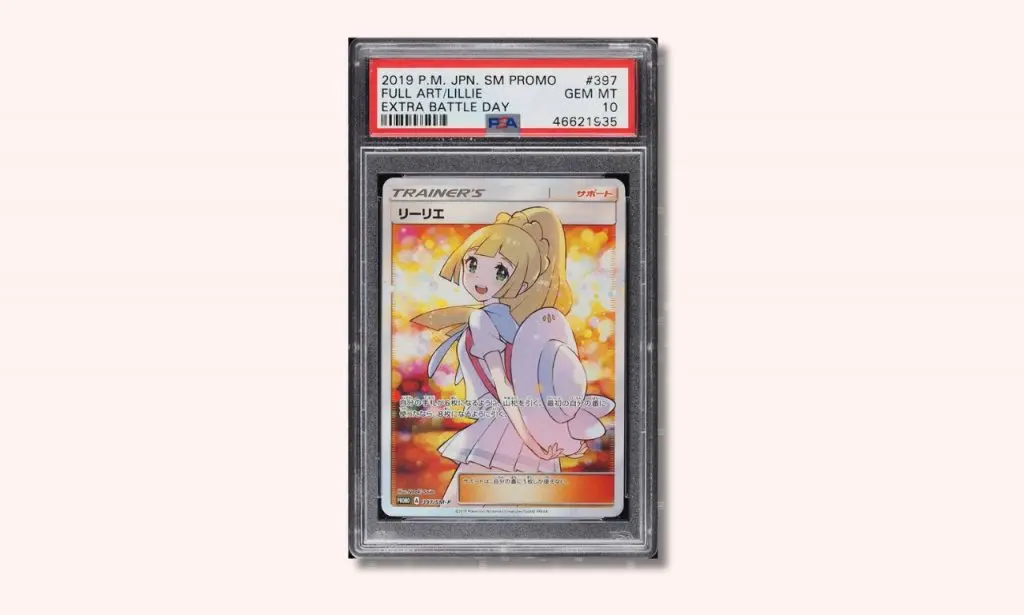 Extra Battle Day Full Art Lillie Pokemon card.