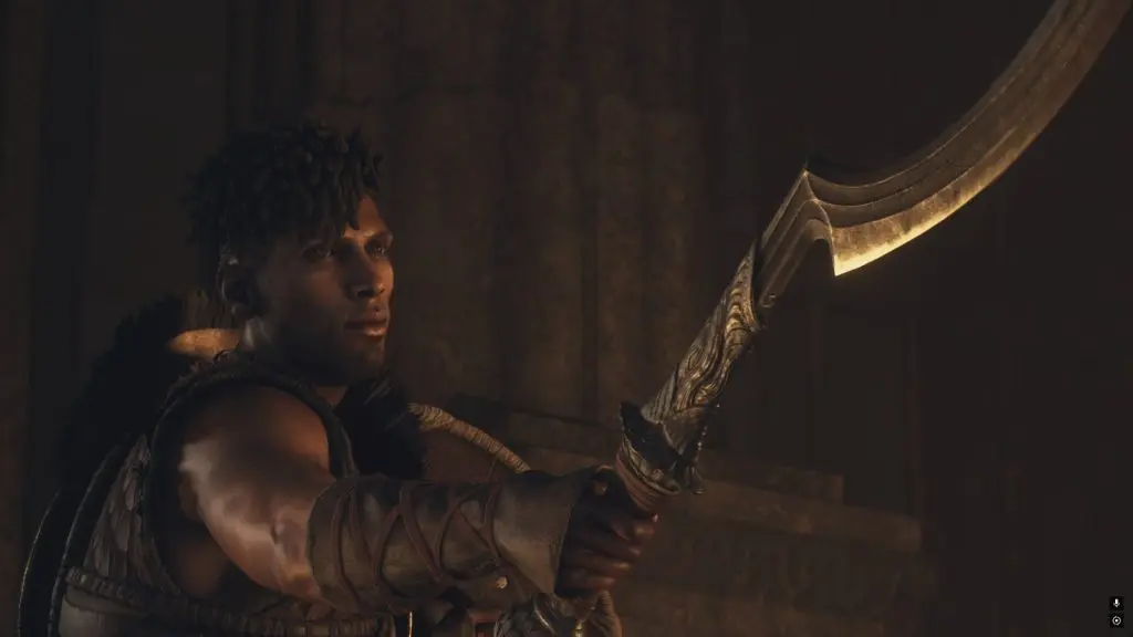 Dragon's Dogma 2 warrior with weapon in hand