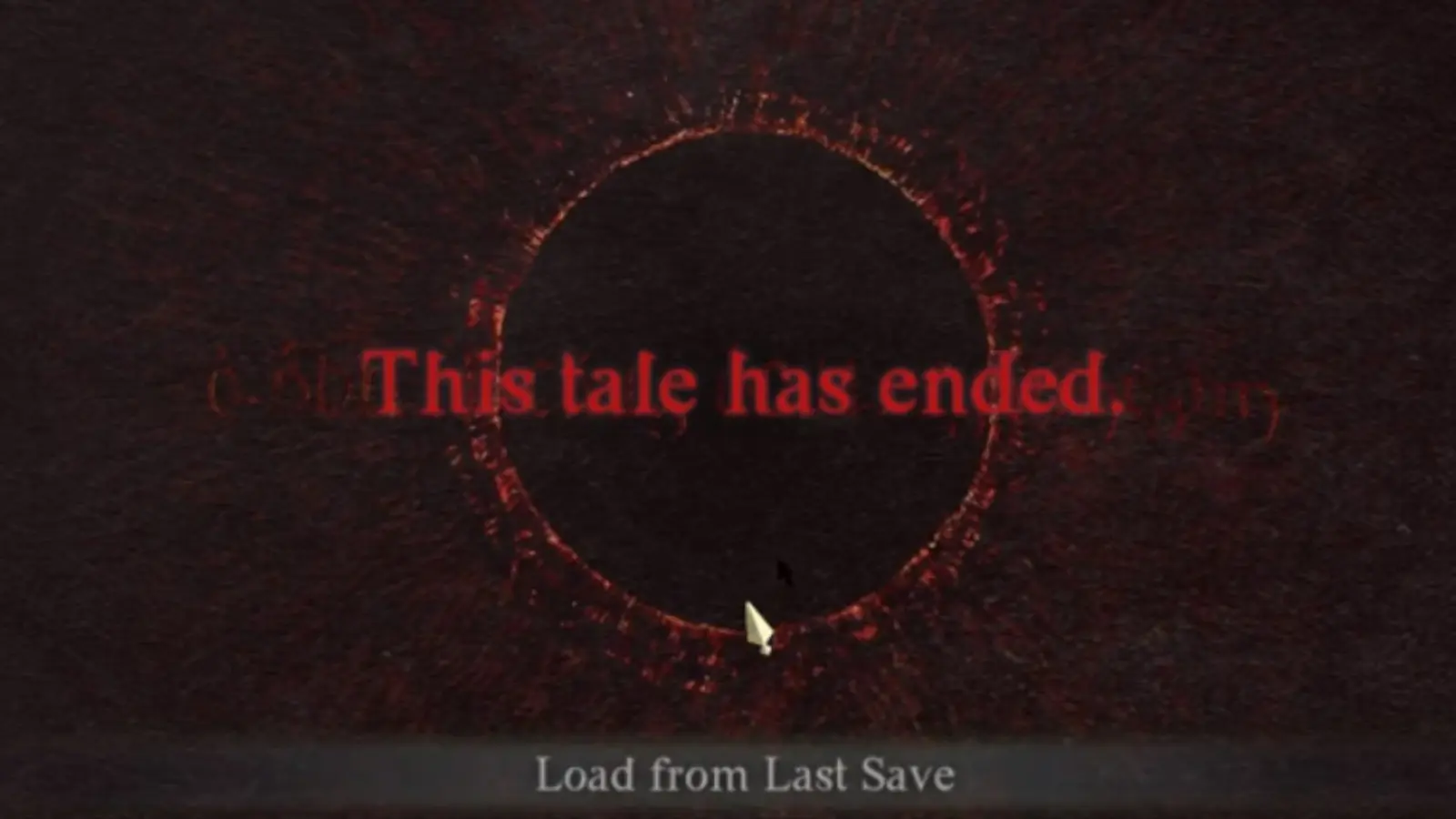 A screenshot featuring the death screen in Dragon's Dogma 2.