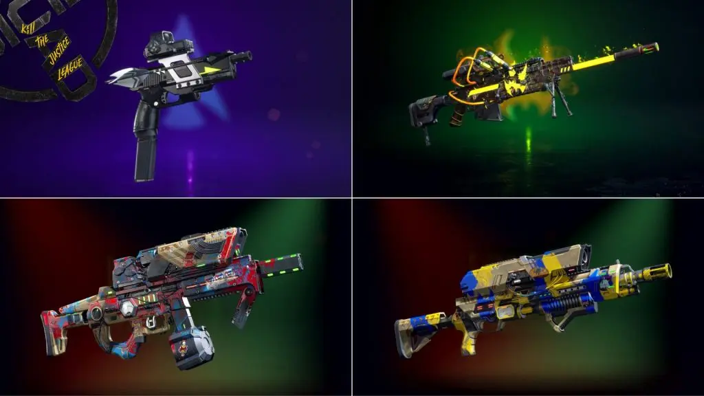 Suicide Squad KTJL Season 1 weapons