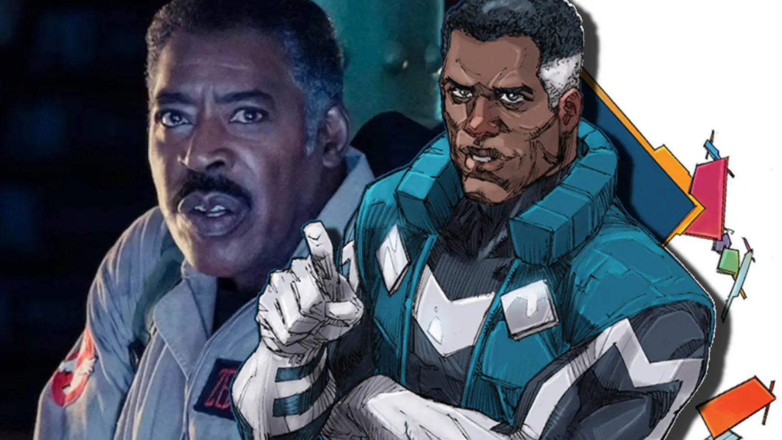 Blue Marvel and Ernie Hudson