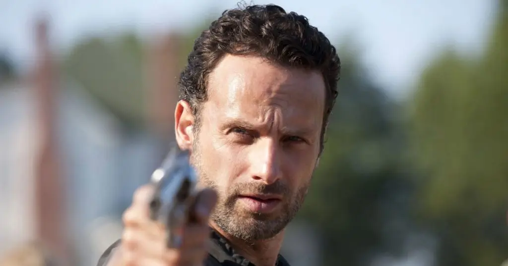 Andrew Lincoln as Rick Grimes on The Walking Dead