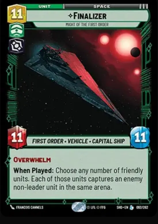 Finalizer Legendary card in Star Wars Unlimited