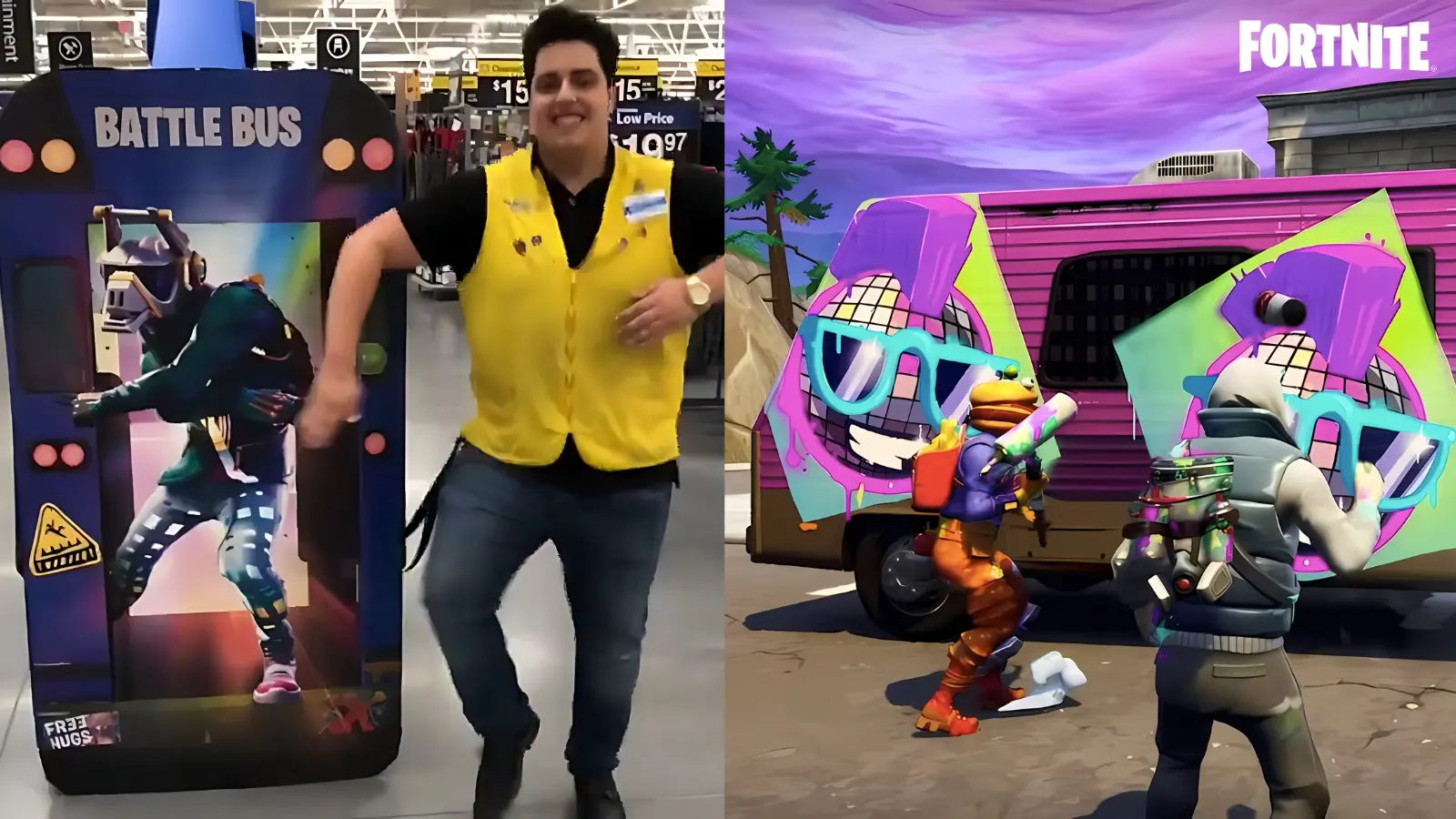 Fortnite Walmart dancing employee with free spray