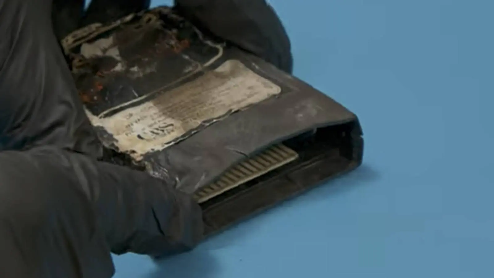 Burned retro game cartridge